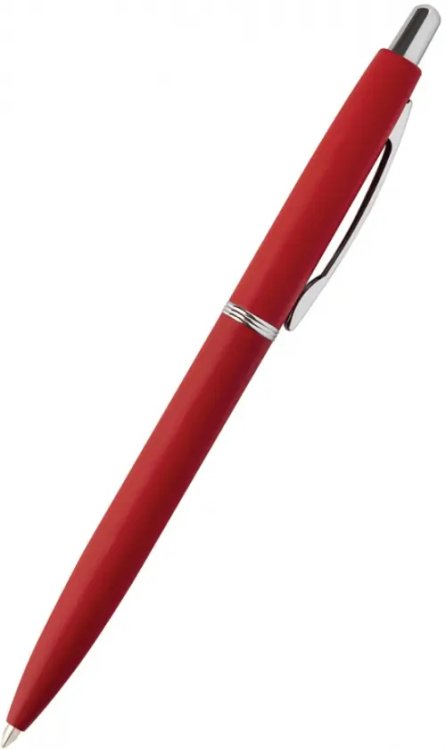 Ручка шариковая автоматическая San Remo, синяя, цвет корпуса красный, в футляре Ручка шариковая автоматическая San Remo, синяя, цвет корпуса красный, в футляре