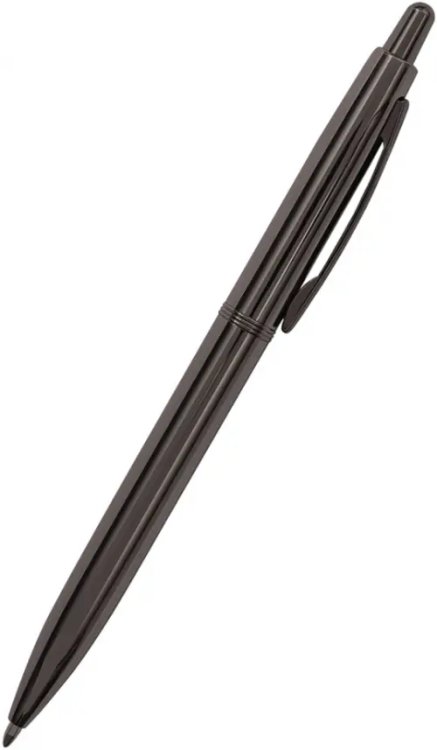 Ручка шариковая автоматическая San Remo, синяя, цвет корпуса вороненая сталь, в футляре Ручка шариковая автоматическая San Remo, синяя, цвет корпуса вороненая сталь, в футляре