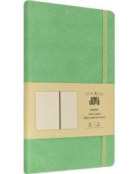 Блокнот Joy Book. Аквамариновый, 96 листов, А5, клетка, твердый переплет, экокожа