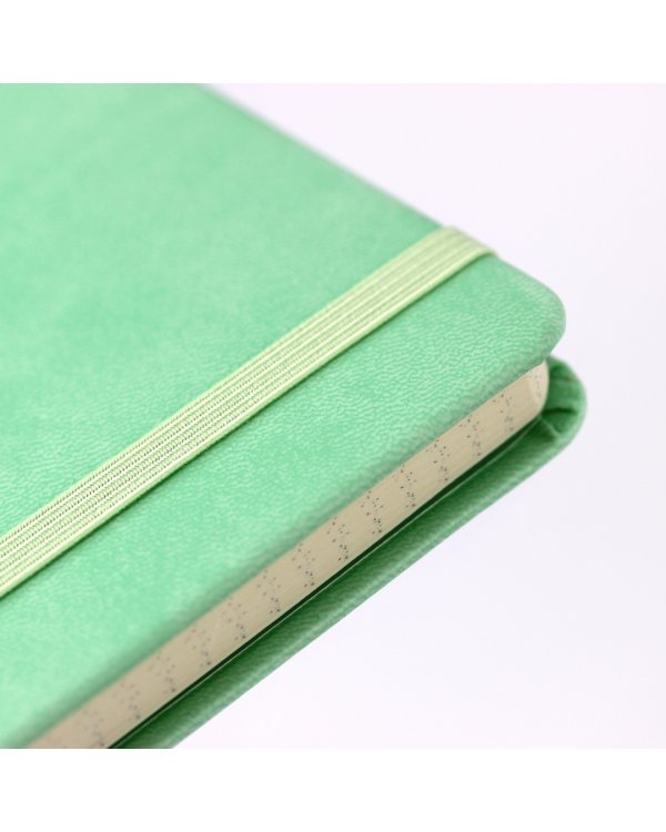 Блокнот Joy Book. Аквамариновый, 96 листов, А5, клетка, твердый переплет, экокожа