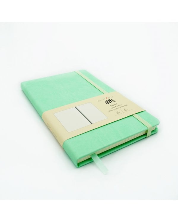Блокнот Joy Book. Аквамариновый, 96 листов, А5, клетка, твердый переплет, экокожа