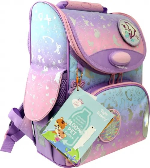 Ранец Tiger Family для начальной школы, Nature Quest, "Lovely Things" (35х31х19 см), (270202) Ранец Tiger Family для начальной школы, Nature Quest, "Lovely Things" (35х31х19 см), (270202)