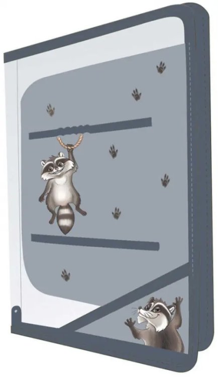 Папка для уроков труда Папка для уроков труда Еноты, пластиковая, А4, одно отделение