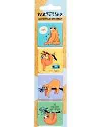 Закладки магнитные для книг "Sloth", 4 шт. (MH_32662)