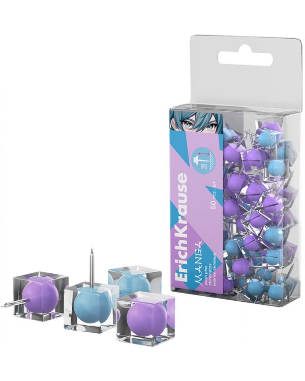 Кнопки силовые Manga, 50 штук, ассорти