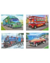 Комплект пазлов Транспорт и машины