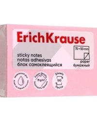 Блок самоклеящийся бумажный, 100 листов, розовый