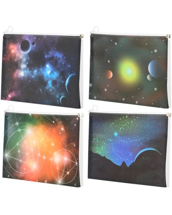 Папка-конверт Космос, А4, в ассортименте