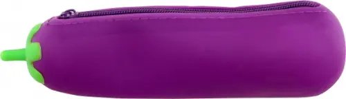Пенал-косметичка Баклажан, силиконовый Пенал-косметичка Баклажан, силиконовый