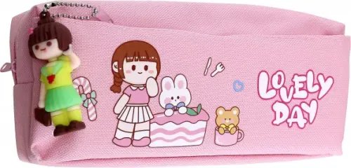 Пенал + брелок Кукла, в ассортименте Пенал + брелок Кукла, в ассортименте