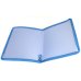 Папка для тетрадей, пластик, на молнии, A4, голубой