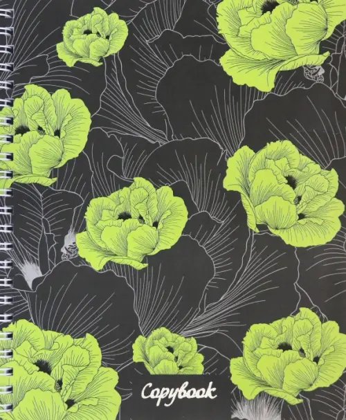 Тетрадь на гребне &quot;Фантастические цветы&quot;, А5, 96 листов, клетка, в ассортименте (ТСФ965899)