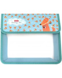 Папка для тетрадей Funny fox, пластиковая, А5, 1 отделение