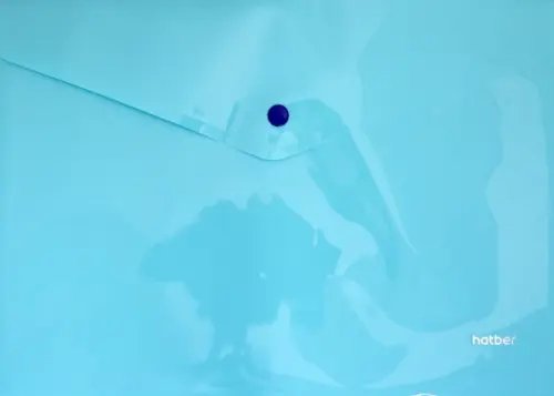 Папка-конверт пластиковая на кнопке "NEWtone Pastel Незабудка" А4 (AKк4_05025)