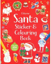 Santa Sticker and Colouring Book