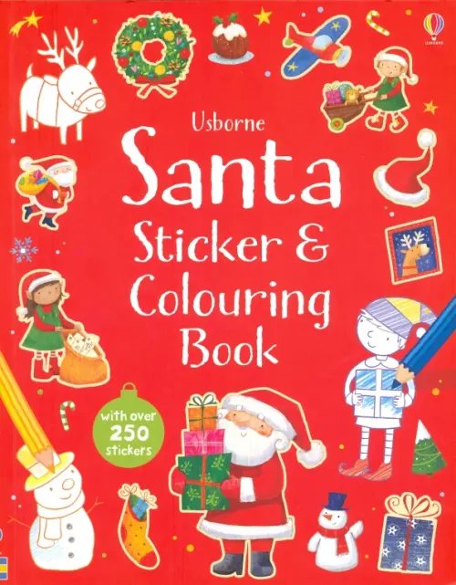 Santa Sticker and Colouring Book