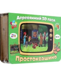 Деревянный фигурный пазл Простоквашино, размер S