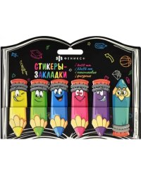 Стикеры-закладки пластиковые Карандаши, 120 штук