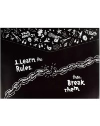 Папка для школьных тетрадей пластиковая Панк 2, А4