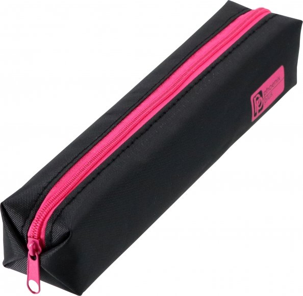 Пенал школьный Пенал школьный, чёрный с розовым