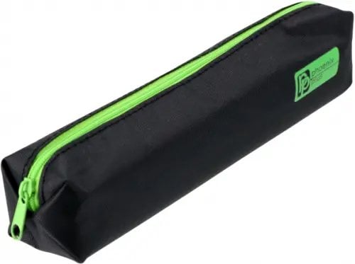 Пенал школьный Пенал школьный, чёрный с зелёным