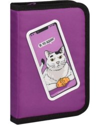 Пенал школьный Кот