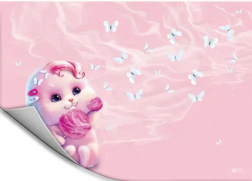 Доски для уроков труда Плёнка цветная для уроков труда Розовый зайка