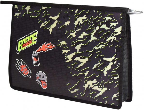 Папка для тетрадей Папка для школьных тетрадей пластиковая Камуфляж, А4