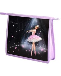 Папка для школьных тетрадей пластиковая Балерина, А5