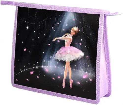 Папка для тетрадей Папка для школьных тетрадей пластиковая Балерина, А5