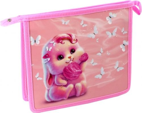 Папка для тетрадей Папка для школьных тетрадей пластиковая Зайка, А5