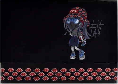 Папка для тетрадей Папка для школьных тетрадей пластиковая Девочка с баллончиком, А4