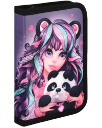 Пенал школьный Девушка с пандой