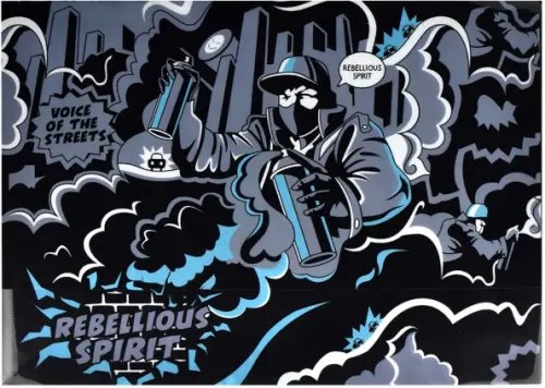 Папка для тетрадей Папка для школьных тетрадей пластиковая Бунтарский дух, А4