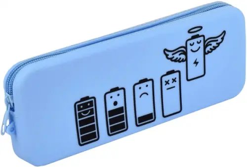 Пенал школьный Пенал школьный Батарейки, силиконовый