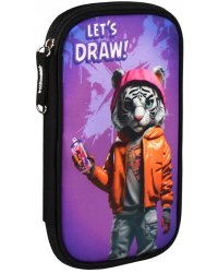 Пенал школьный Белый тигр