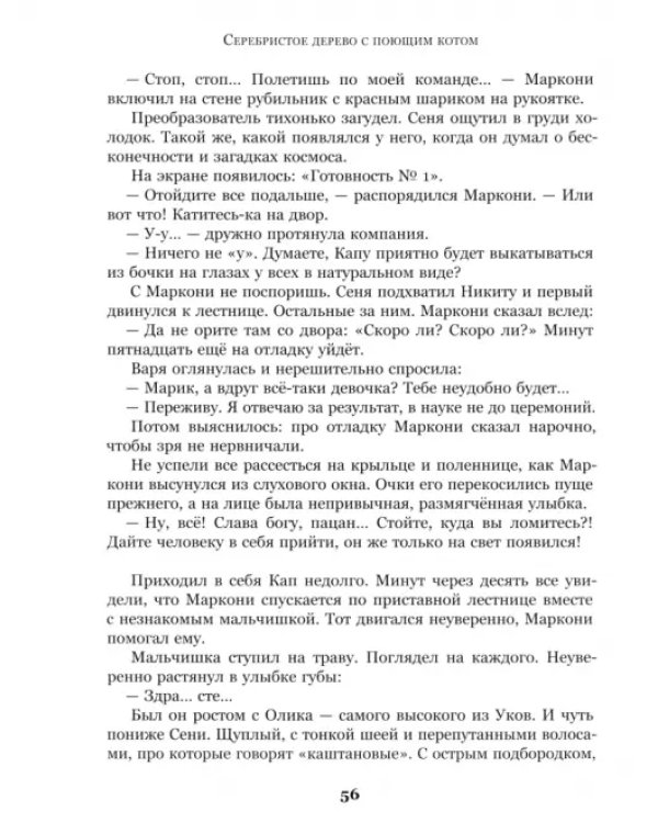 Серебристое дерево с поющим котом