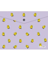 Папка-конверт на кнопке Утиные истории, А5