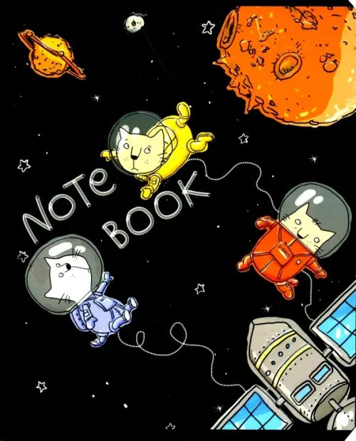 Тетрадь Полетели! 48 листов, А5, клетка, в ассортименте