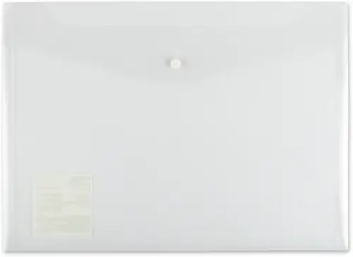 Папка-конверт с кнопкой Premier, A4, прозрачная