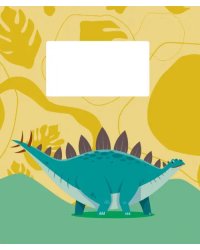 Тетрадь Динозаврики, 12 листов, узкая линия, в ассортименте