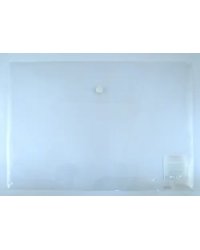 Папка-конверт A4 с кнопкой, прозрачная