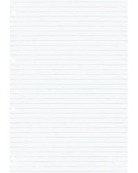 Блок сменный для тетрадей на кольцах (100 листов, А4, белый, линейка) (С4292)