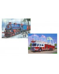 Комплект пазлов Сибирский экспресс-Пожарная машина