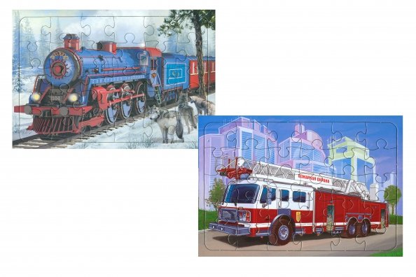 Комплекты пазлов Комплект пазлов Сибирский экспресс-Пожарная машина