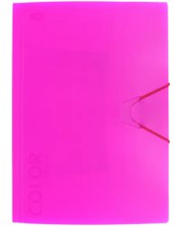 Папка с клапанами и резинкой &quot;Neon Pink&quot; (85529)