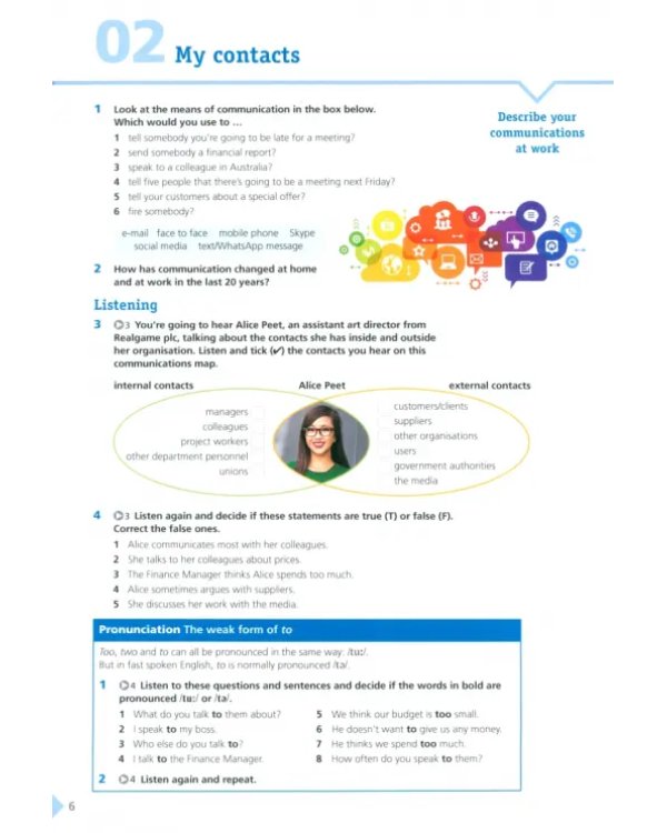 Дополнительное изображение книги «Heads up. B1. Spoken English for business. Student’s Book with audios online»