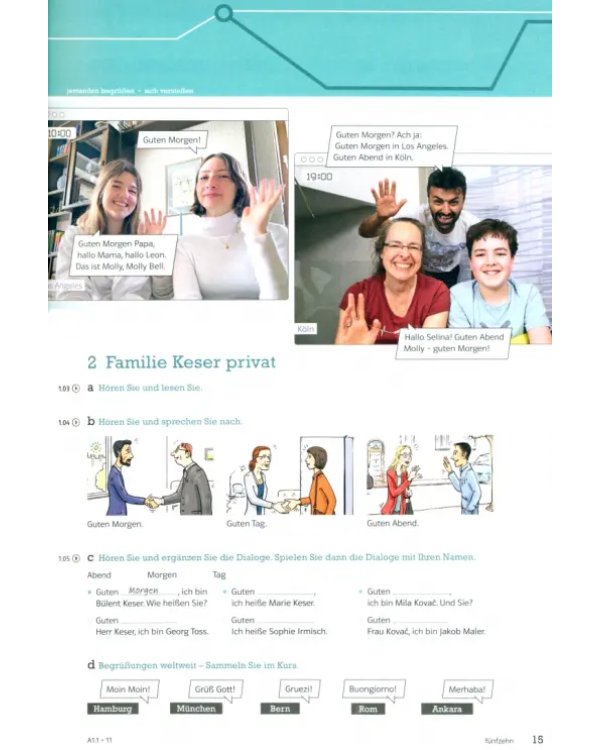 Die neue Linie 1 A1. Deutsch für Alltag und Beruf. Kurs- und Übungsbuch mit Audios und Videos