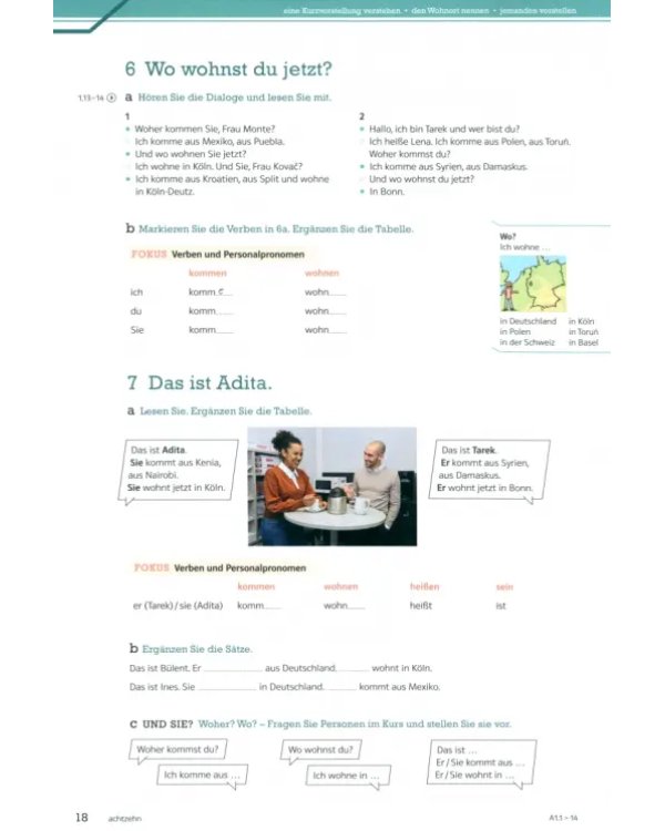 Die neue Linie 1 A1. Deutsch für Alltag und Beruf. Kurs- und Übungsbuch mit Audios und Videos