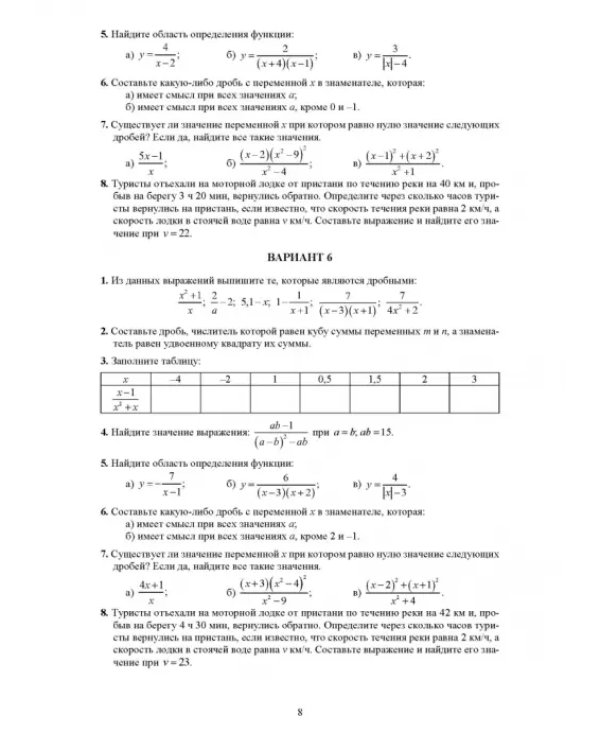 Алгебра. 8 класс. Новые разноуровневые дидактические материалы